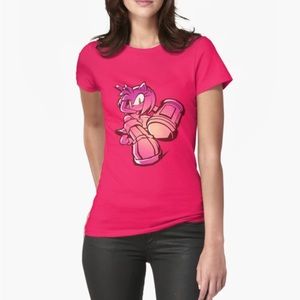 Sonic the Hedgehog Amy Rose Sega Pink Art Top T-shirt Unisex Small (worn once)